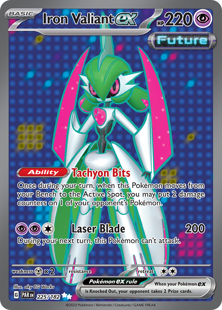 Iron Valiant ex 225/182 Paradox Rift Pokémon card | Pokebundles Ireland