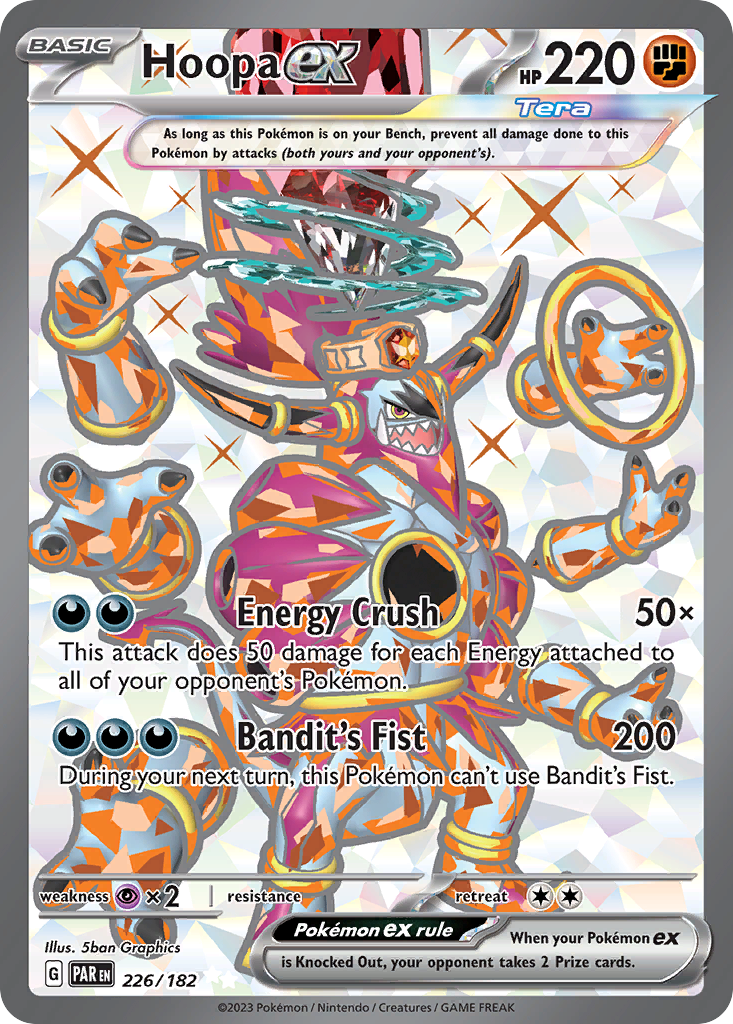 Hoopa ex 226/182 Paradox Rift Pokémon card | Pokebundles Ireland