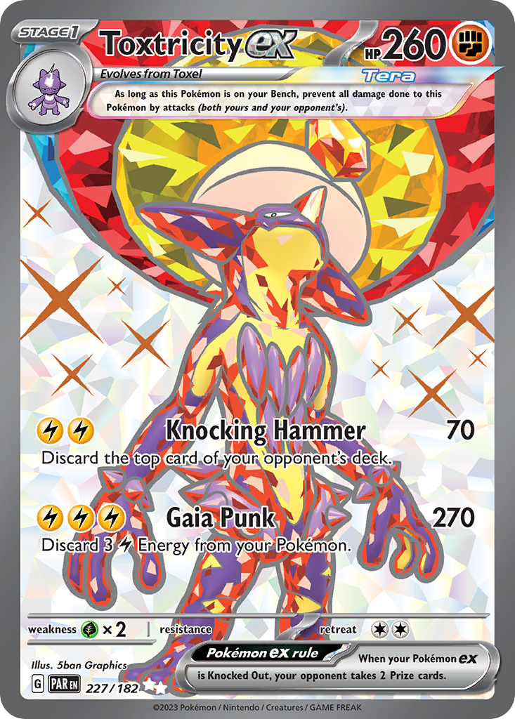 Toxtricity ex 227/182 Paradox Rift Pokémon card | Pokebundles Ireland