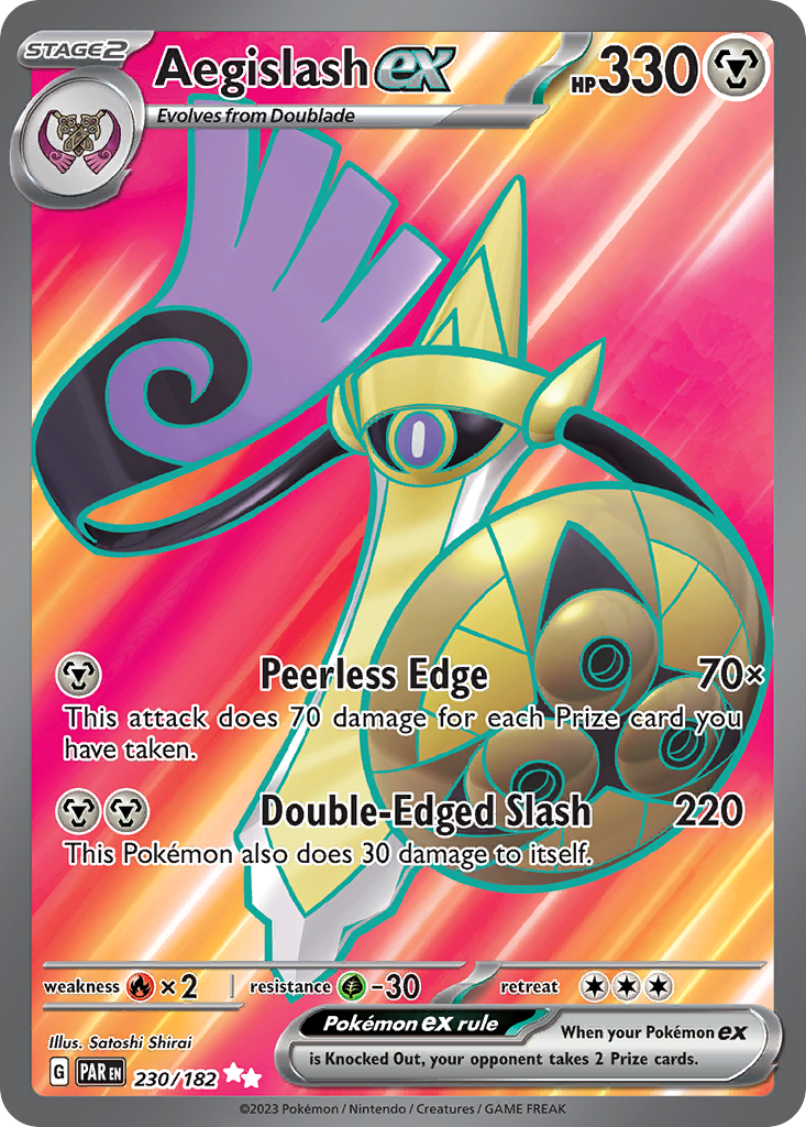 Aegislash ex 230/182 Paradox Rift Pokémon card | Pokebundles Ireland