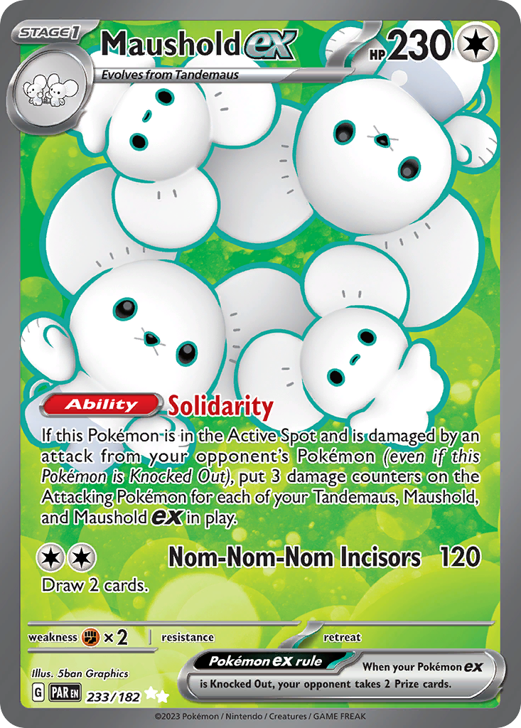 Maushold ex 233/182 Paradox Rift Pokémon card | Pokebundles Ireland
