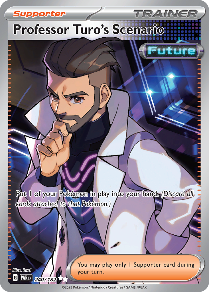 Professor Turo’s Scenario 240/182 Paradox Rift Pokémon card | Pokebundles Ireland