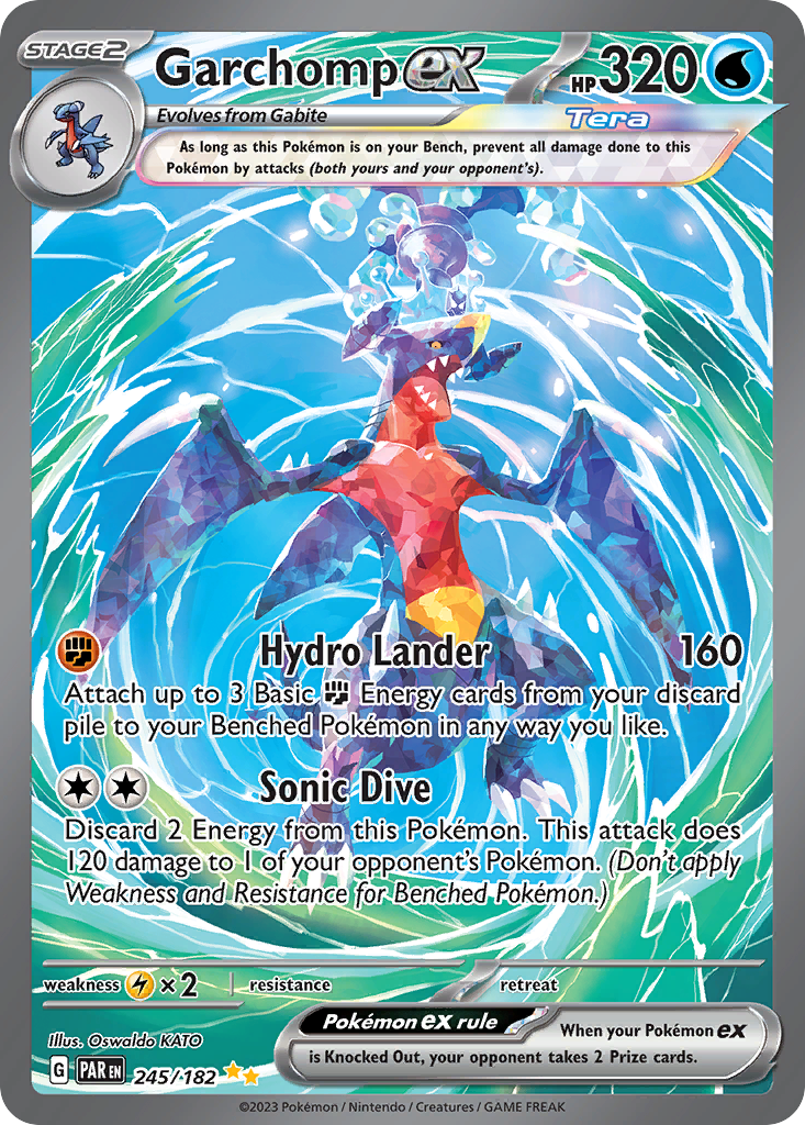 Garchomp ex 245/182 Paradox Rift Pokémon card | Pokebundles Ireland