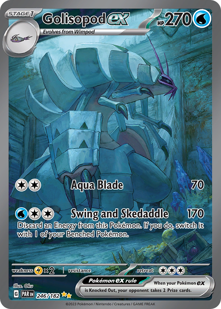 Golisopod ex 246/182 Paradox Rift Pokémon card | Pokebundles Ireland