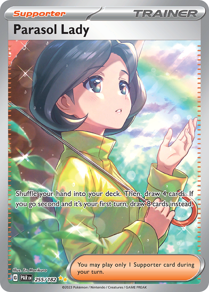 Parasol Lady 255/182 Paradox Rift Pokémon card | Pokebundles Ireland
