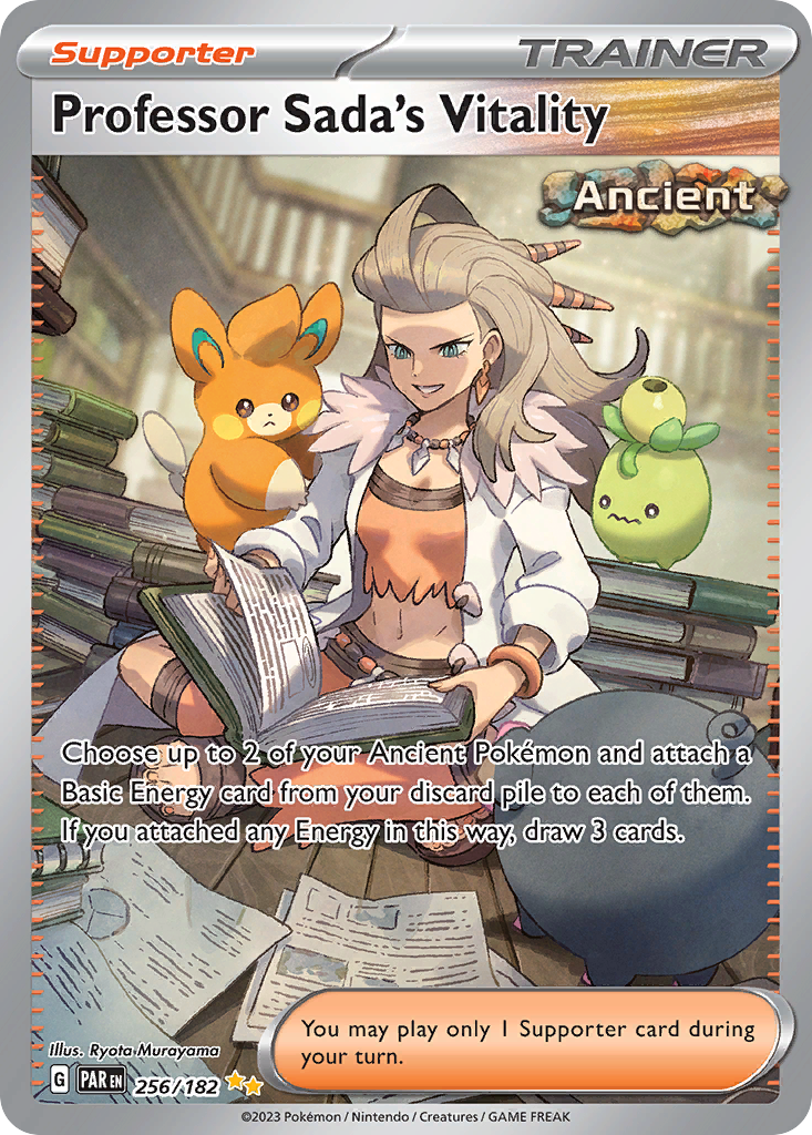 Professor Sada’s Vitality 256/182 Paradox Rift Pokémon card | Pokebundles Ireland