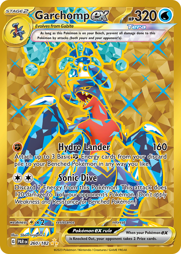 Garchomp ex 260/182 Paradox Rift Pokémon card | Pokebundles Ireland