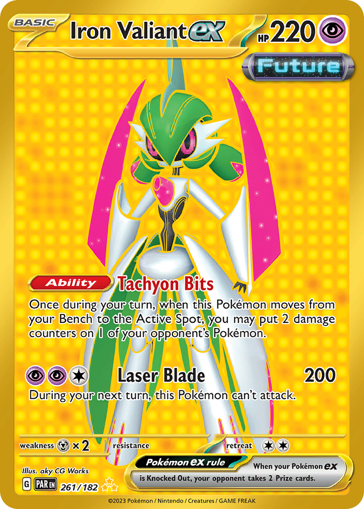 Iron Valiant ex 261/182 Paradox Rift Pokémon card | Pokebundles Ireland