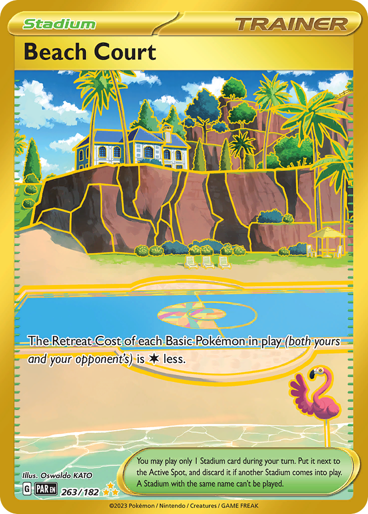 Beach Court 263/182 Paradox Rift Pokémon card | Pokebundles Ireland