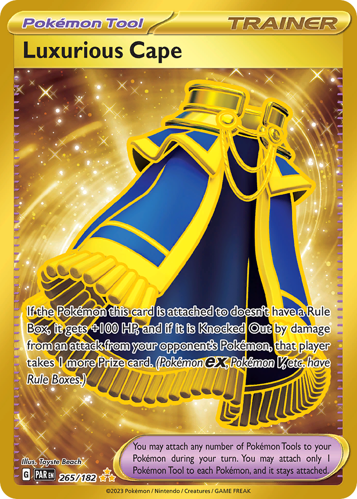 Luxurious Cape 265/182 Paradox Rift Pokémon card | Pokebundles Ireland
