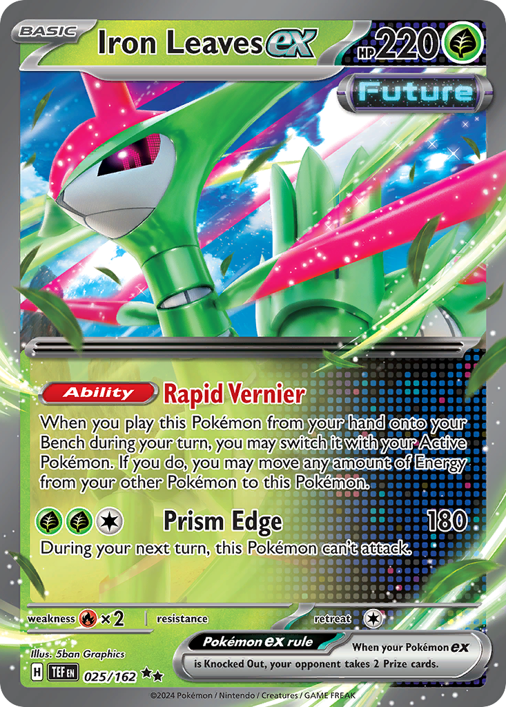 Iron Leaves ex 025/162 Temporal Forces Pokémon card | Pokebundles Ireland