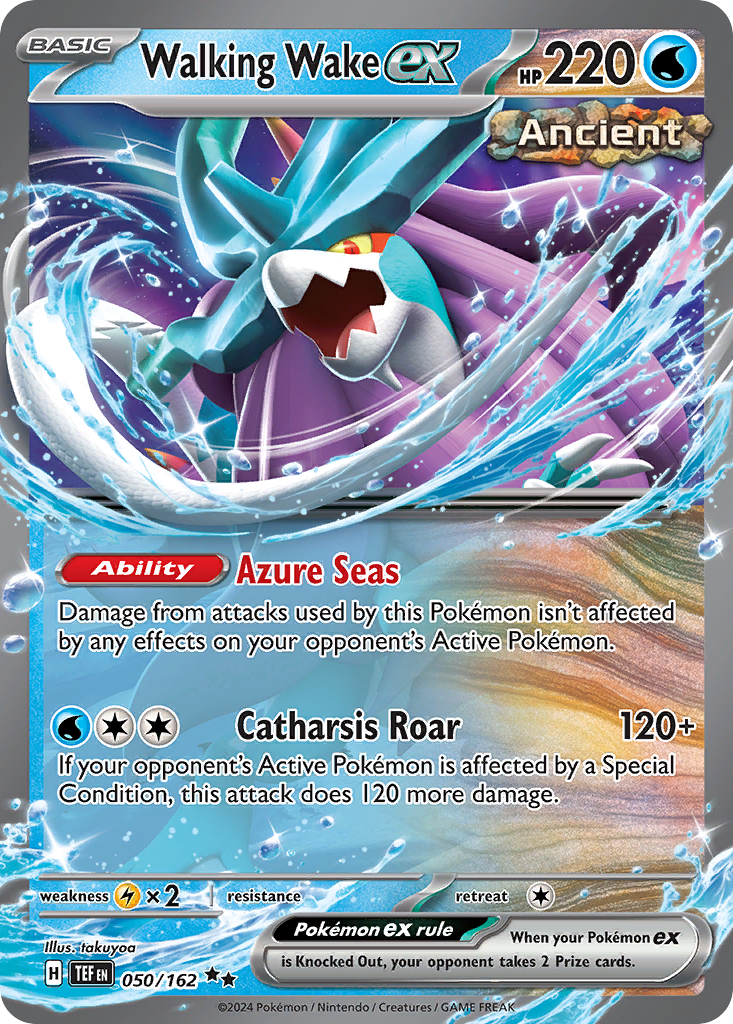 Walking Wake ex 050/162 Temporal Forces Pokémon card | Pokebundles Ireland