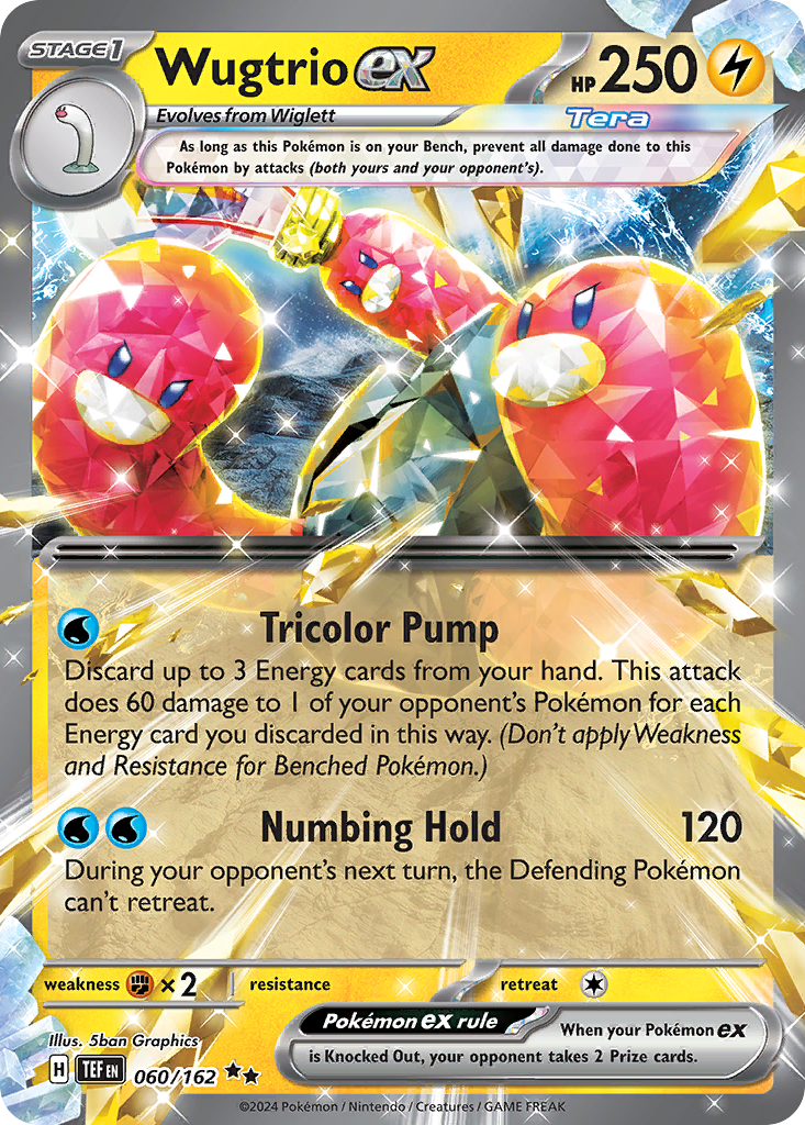 Wugtrio ex 060/162 Temporal Forces Pokémon card | Pokebundles Ireland