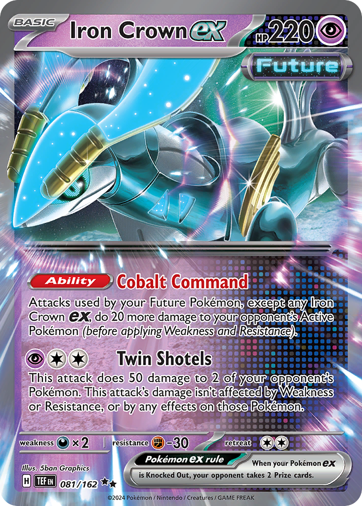Iron Crown ex 081/162 Temporal Forces Pokémon card | Pokebundles Ireland