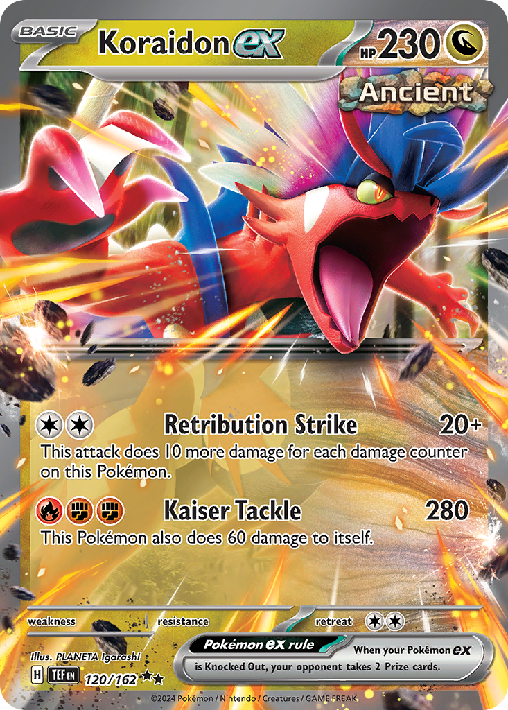 Koraidon ex 120/162 Temporal Forces Pokémon card | Pokebundles Ireland