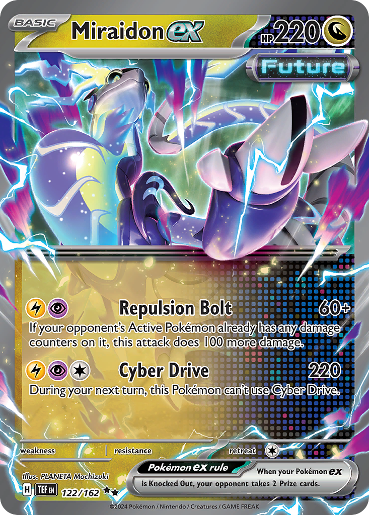 Miraidon ex 122/162 Temporal Forces Pokémon card | Pokebundles Ireland