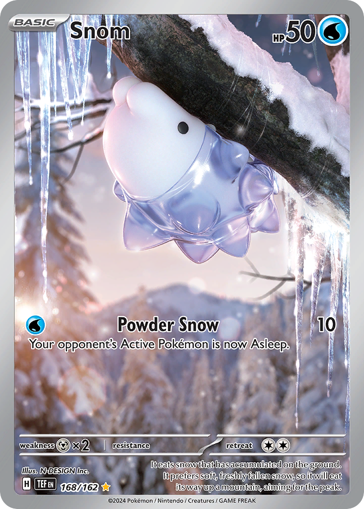 Snom 168/162 Temporal Forces Pokémon card | Pokebundles Ireland