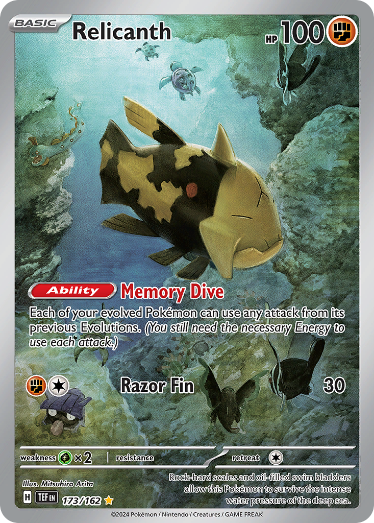 Relicanth 173/162 Temporal Forces Pokémon card | Pokebundles Ireland