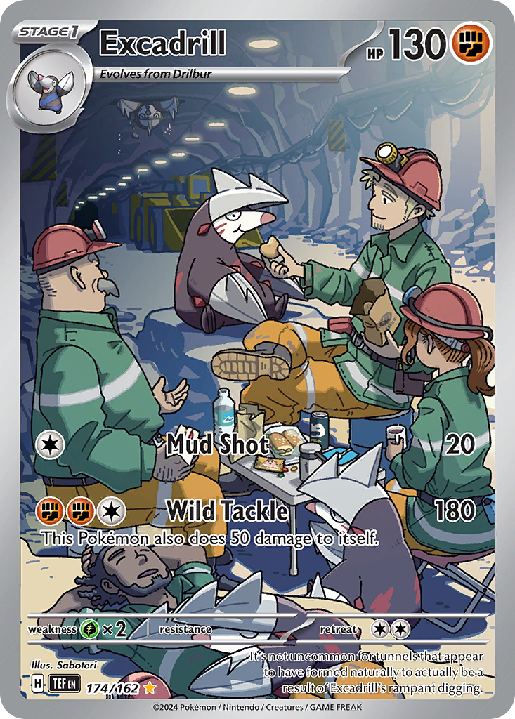 Excadrill 174/162 Temporal Forces Pokémon card | Pokebundles Ireland