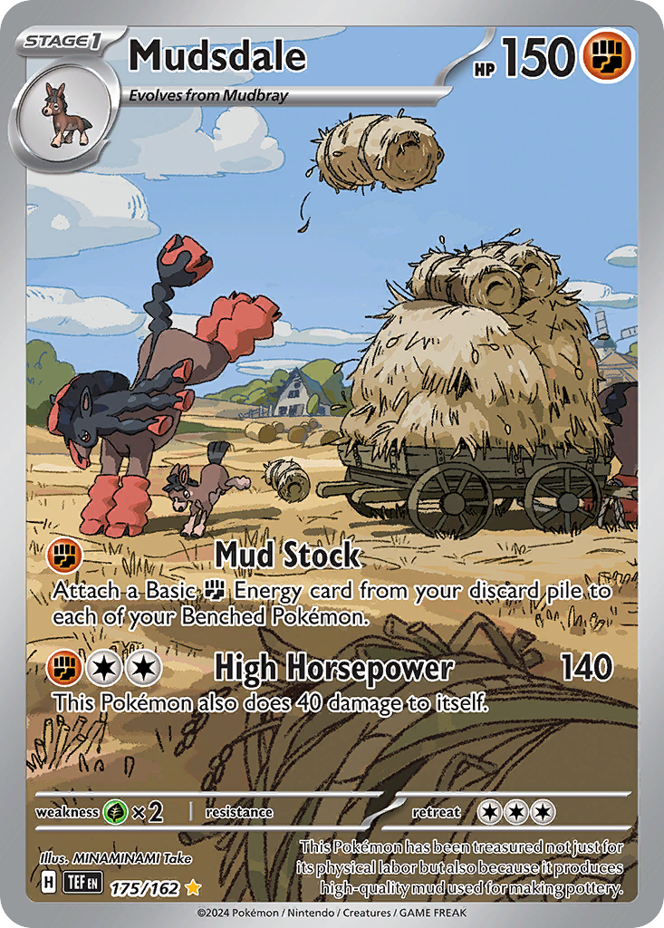 Mudsdale 175/162 Temporal Forces Pokémon card | Pokebundles Ireland