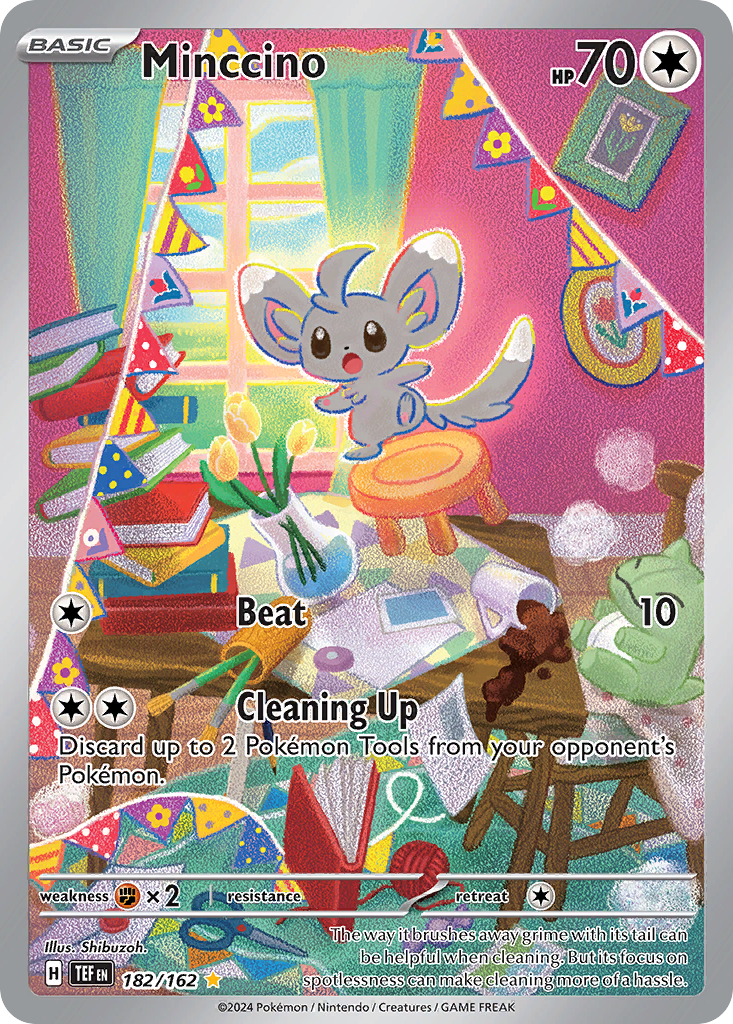 Minccino 182/162 Temporal Forces Pokémon card | Pokebundles Ireland