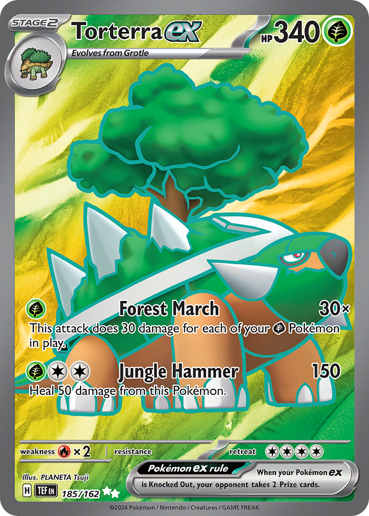 Torterra ex 185/162 Temporal Forces Pokémon card | Pokebundles Ireland