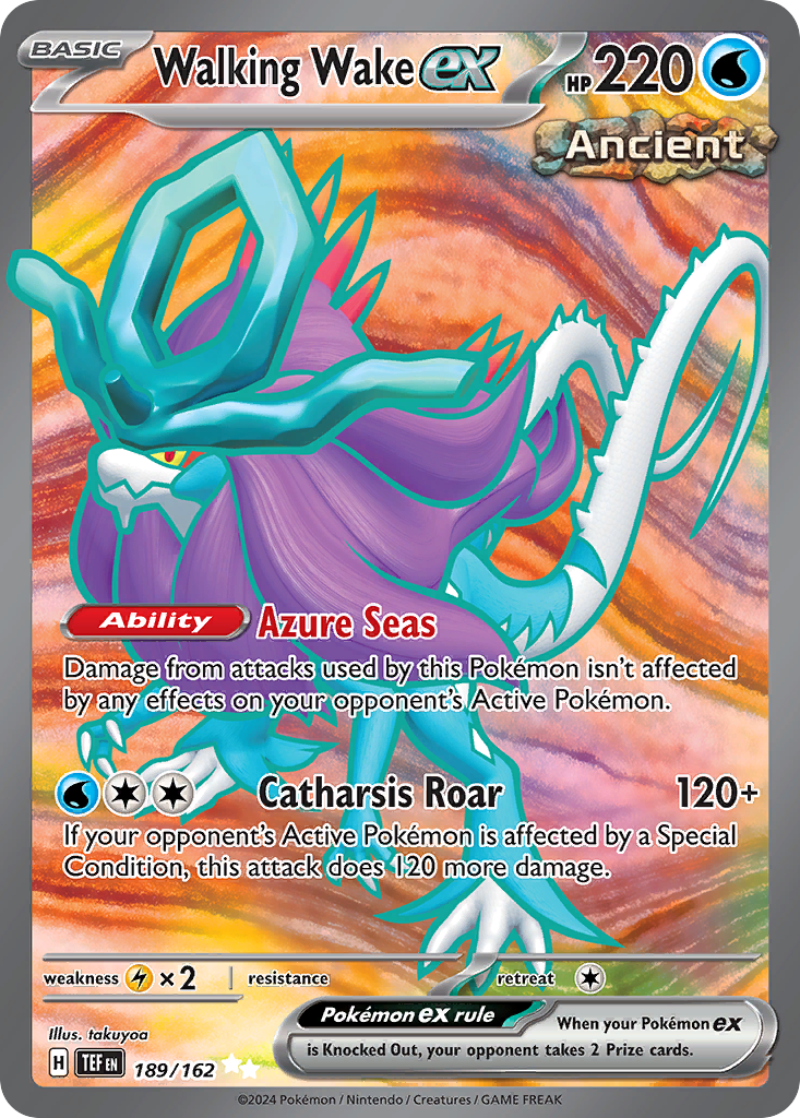 Walking Wake ex 189/162 Temporal Forces Pokémon card | Pokebundles Ireland