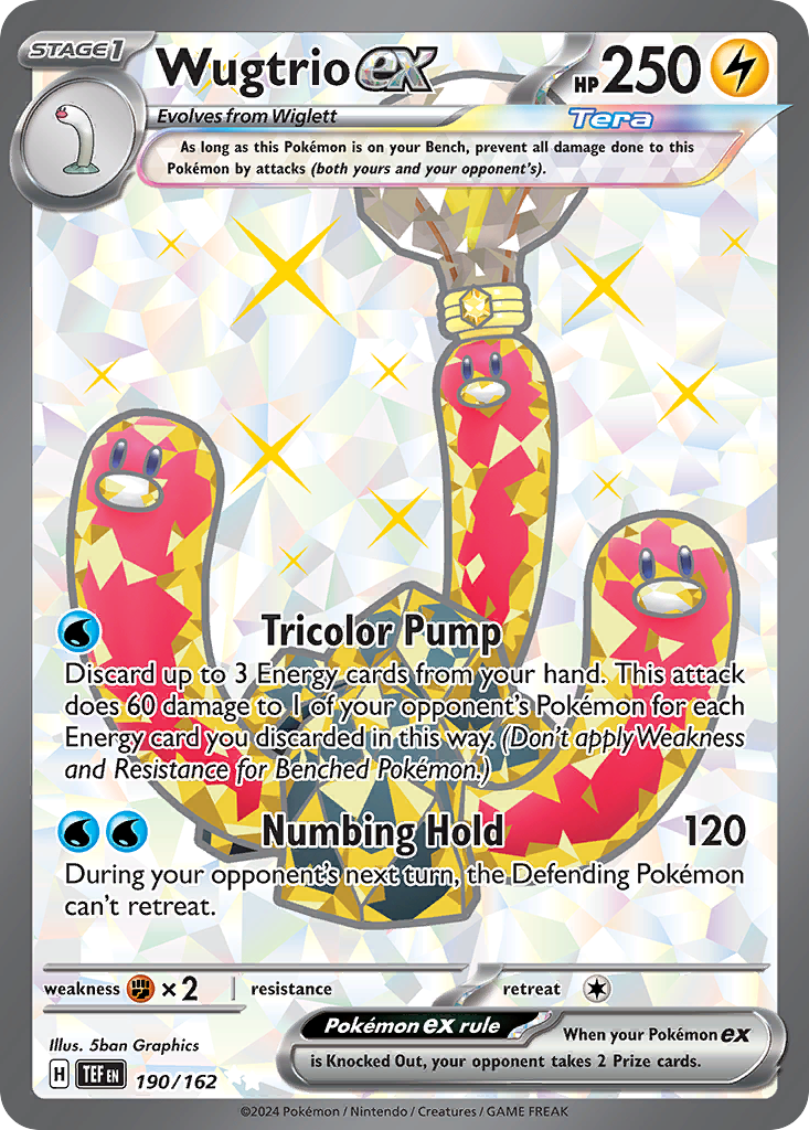 Wugtrio ex 190/162 Temporal Forces Pokémon card | Pokebundles Ireland