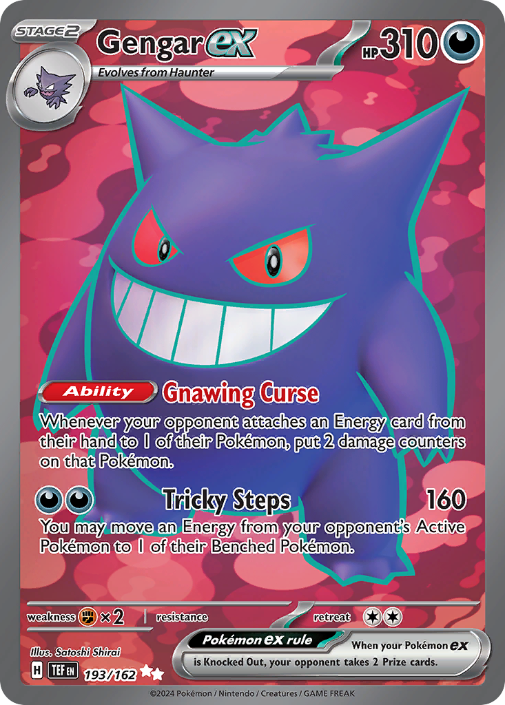 Gengar ex 193/162 Temporal Forces Pokémon card | Pokebundles Ireland