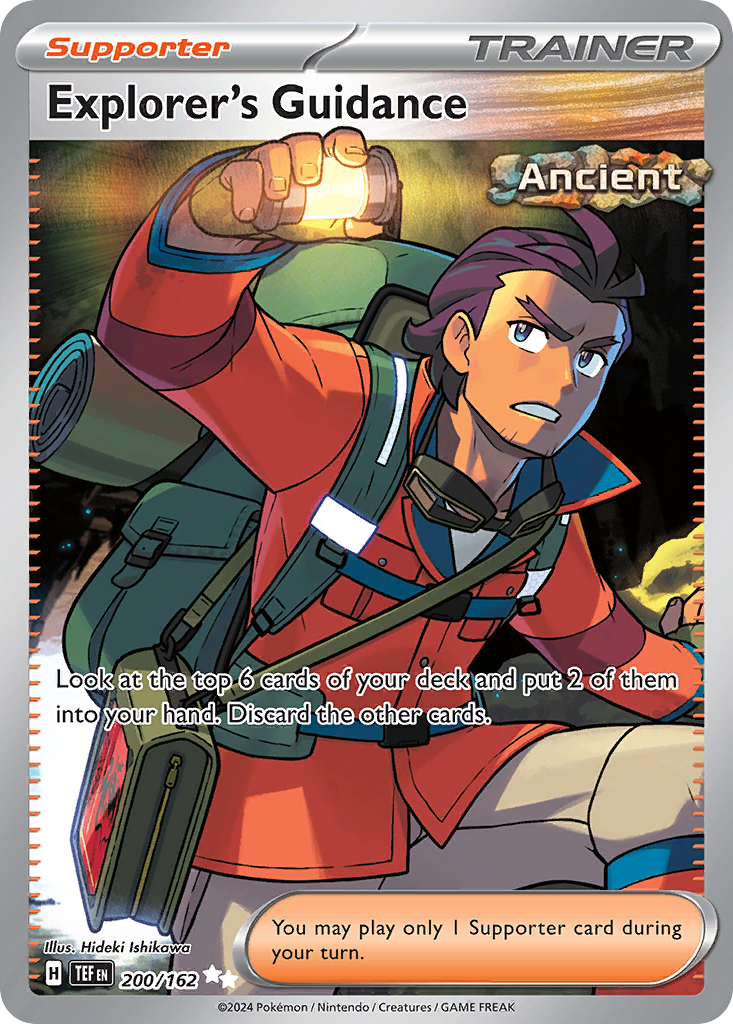 Explorer's Guidance 200/162 Temporal Forces Pokémon card | Pokebundles Ireland