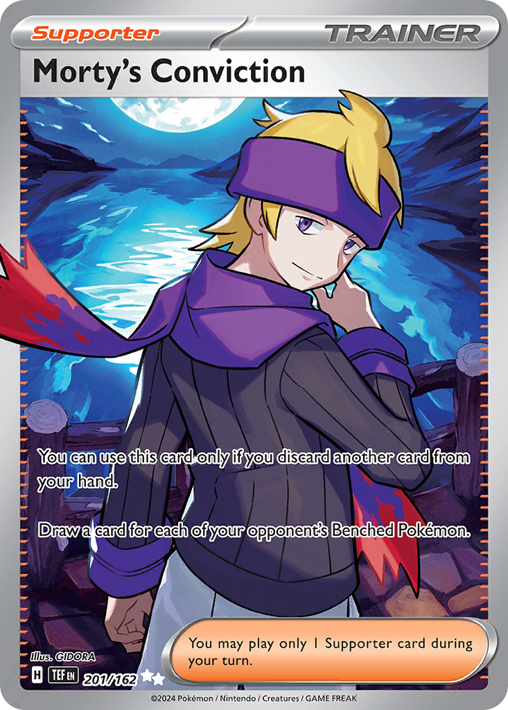 Morty's Conviction 201/162 Temporal Forces Pokémon card | Pokebundles Ireland