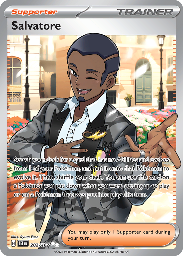 Salvatore 202/162 Temporal Forces Pokémon card | Pokebundles Ireland