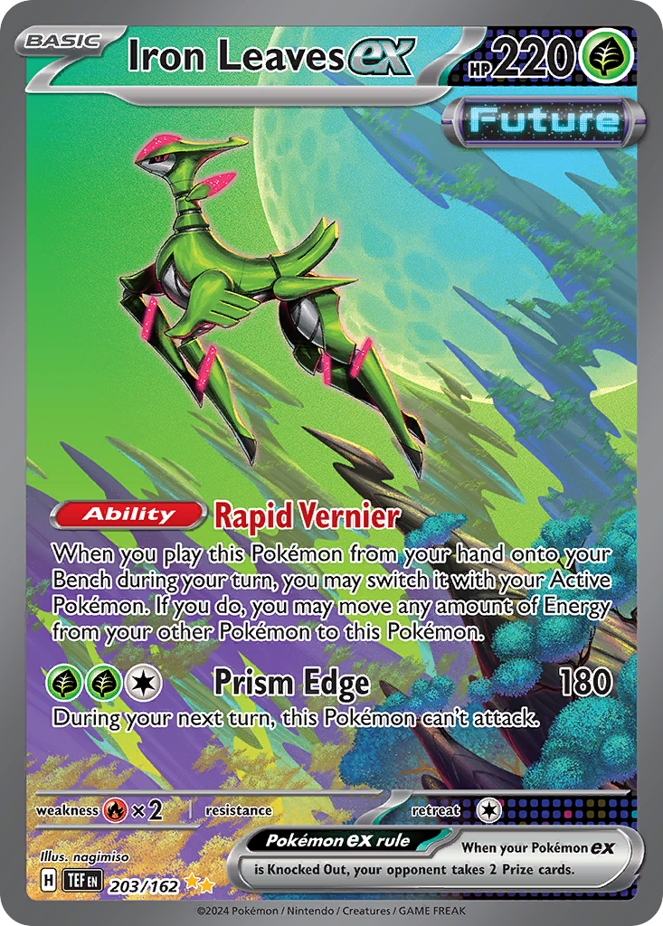 Iron Leaves ex 203/162 Temporal Forces Pokémon card | Pokebundles Ireland