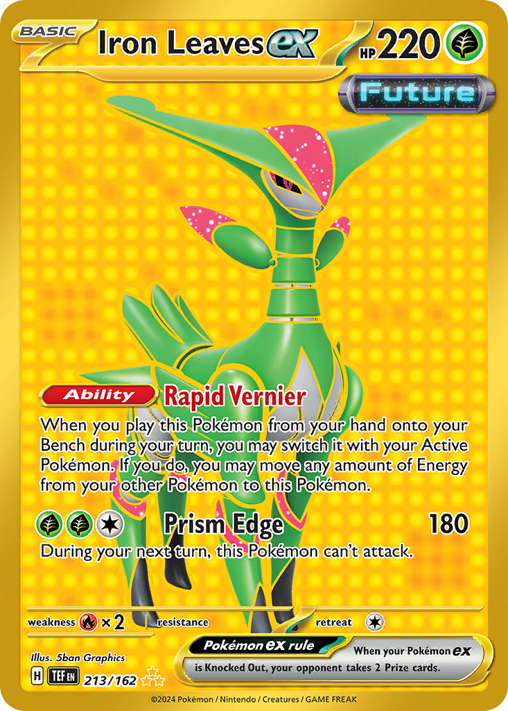 Iron Leaves ex 213/162 Temporal Forces Pokémon card | Pokebundles Ireland