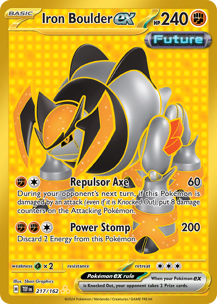 Iron Boulder ex 217/162 Temporal Forces Pokémon card | Pokebundles Ireland