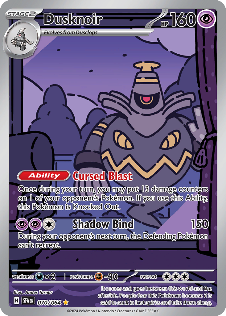 Dusknoir 070/064 Shrouded Fable Pokémon card | Pokebundles Ireland