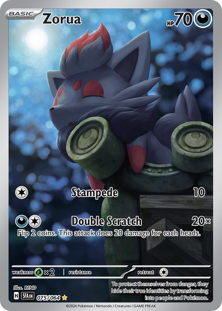 Zorua 075/064 Shrouded Fable Pokémon card | Pokebundles Ireland