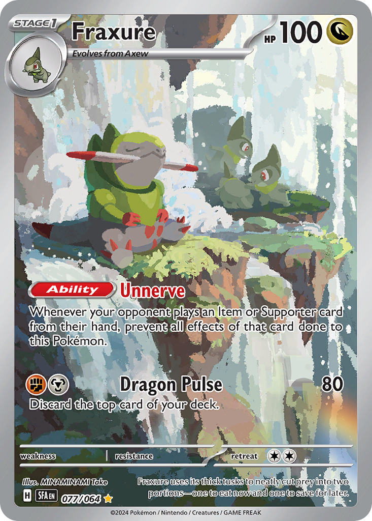 Fraxure 077/064 Shrouded Fable Pokémon card | Pokebundles Ireland