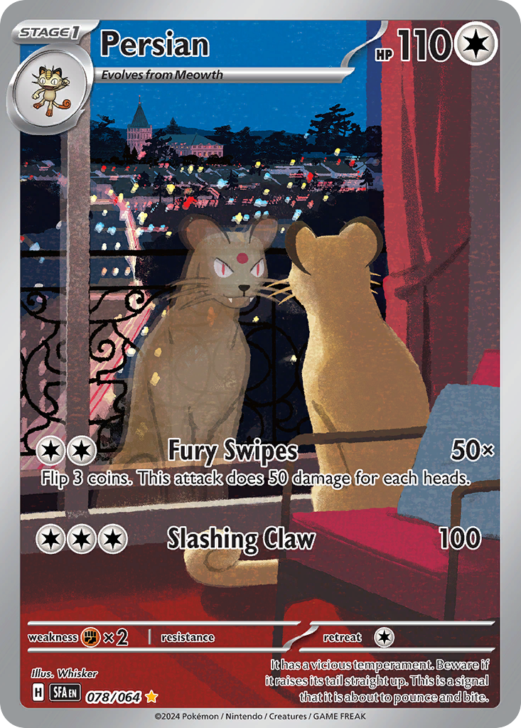 Persian 078/064 Shrouded Fable Pokémon card | Pokebundles Ireland