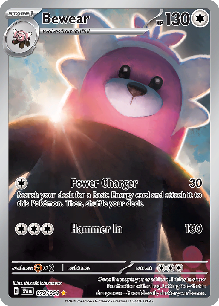 Bewear 079/064 Shrouded Fable Pokémon card | Pokebundles Ireland