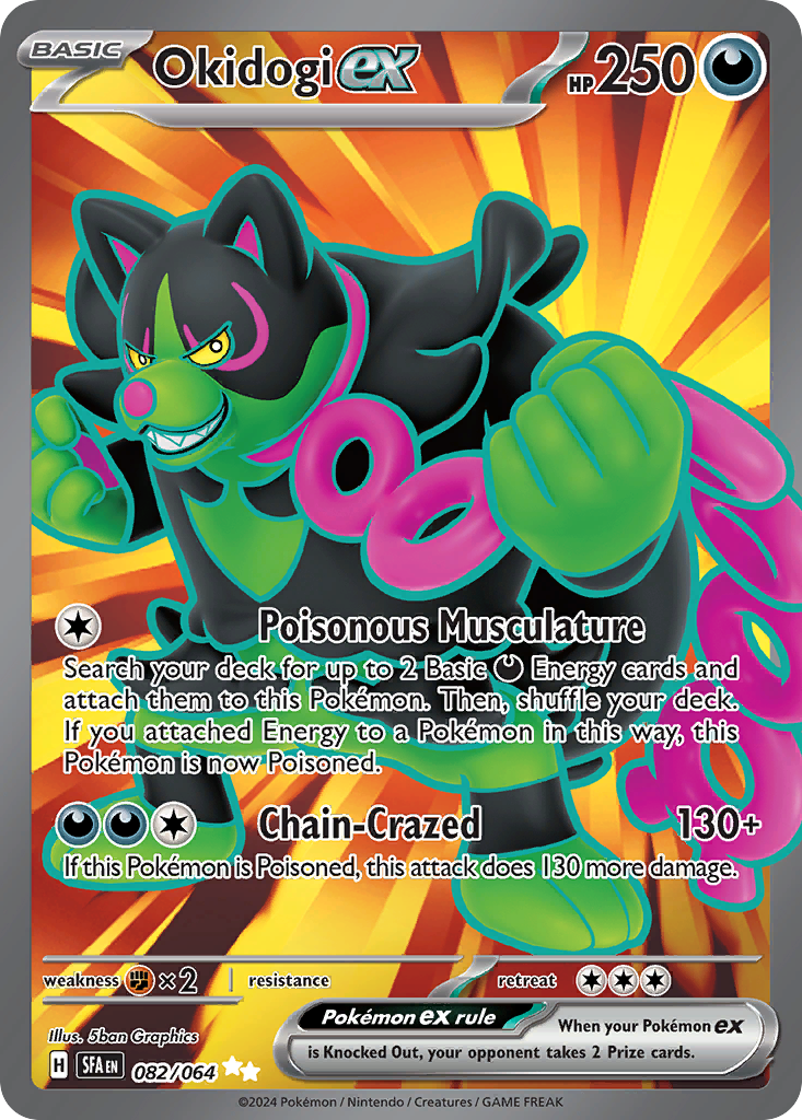Okidogi ex 082/064 Shrouded Fable Pokémon card | Pokebundles Ireland