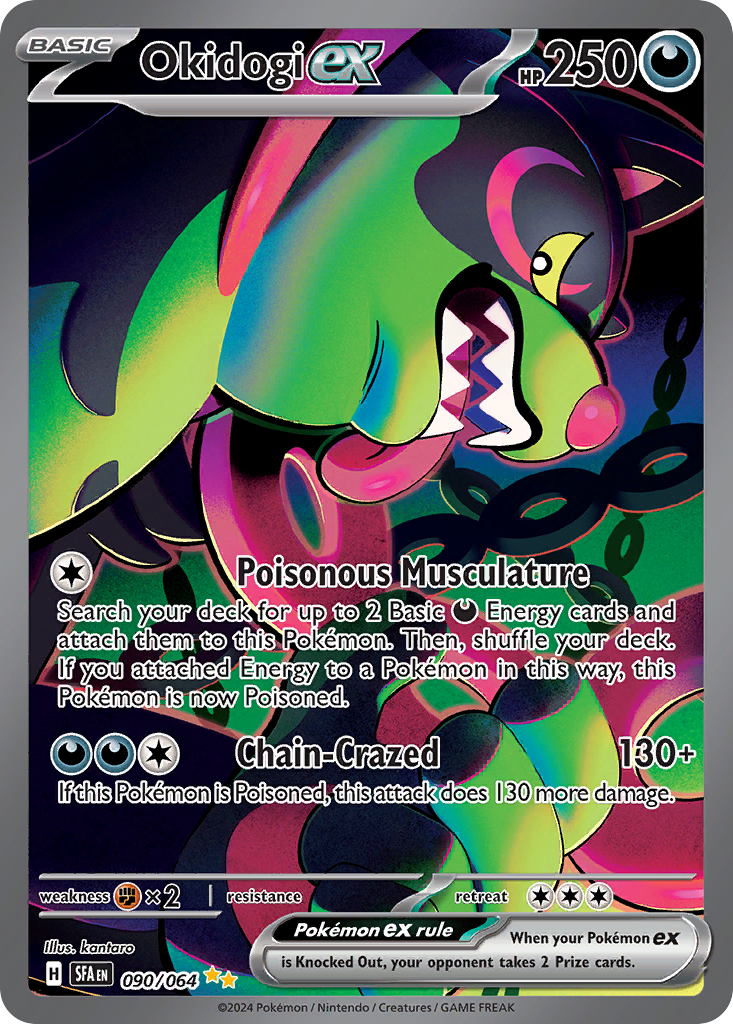 Okidogi ex 090/064 Shrouded Fable Pokémon card | Pokebundles Ireland