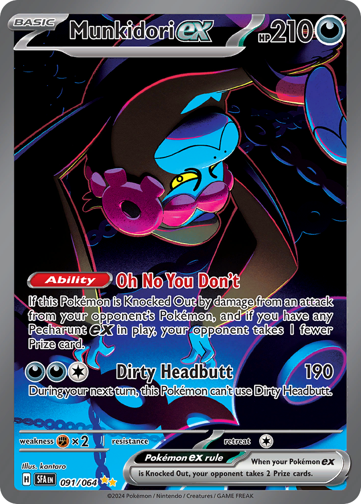 Munkidori ex 091/064 Shrouded Fable Pokémon card | Pokebundles Ireland