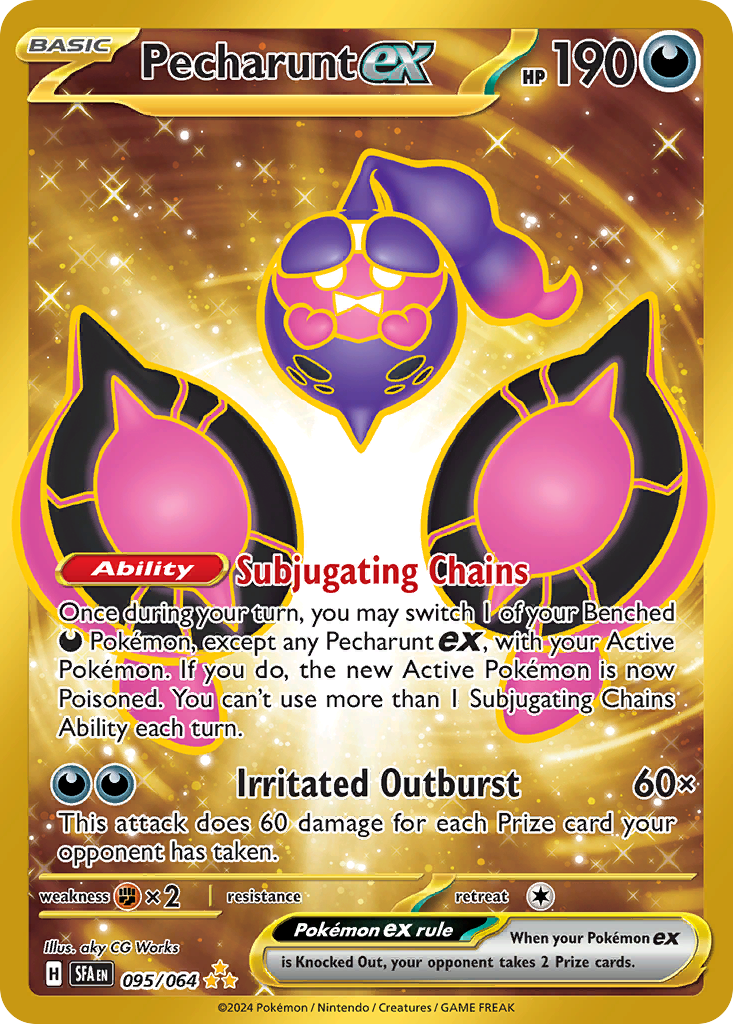 Pecharunt ex 095/064 Shrouded Fable Pokémon card | Pokebundles Ireland