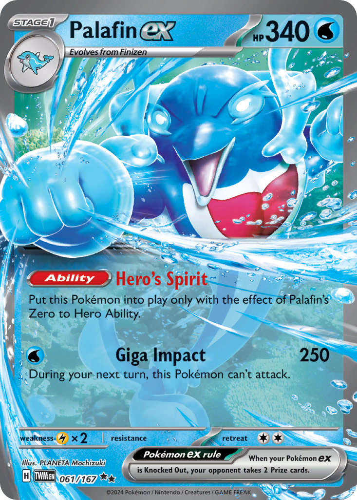 Palafin ex 061/167 Twilight Masquerade Pokémon card | Pokebundles Ireland