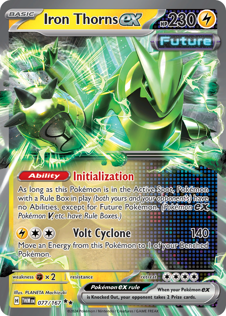 Iron Thorns ex 077/167 Twilight Masquerade Pokémon card | Pokebundles Ireland