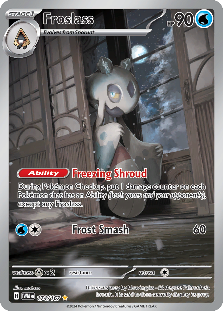 Froslass 174/167 Twilight Masquerade Pokémon card | Pokebundles Ireland