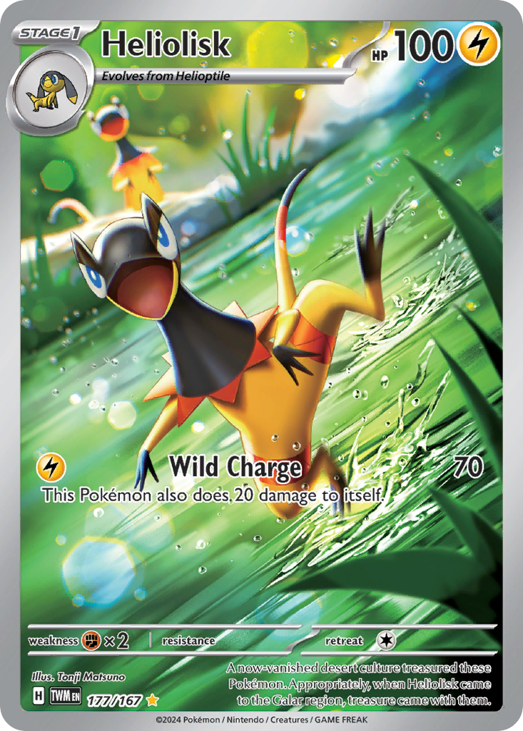 Heliolisk 177/167 Twilight Masquerade Pokémon card | Pokebundles Ireland