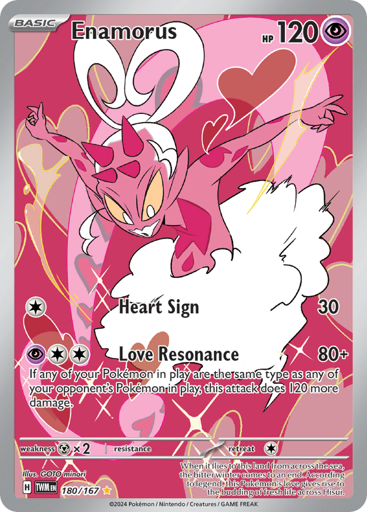 Enamorus 180/167 Twilight Masquerade Pokémon card | Pokebundles Ireland