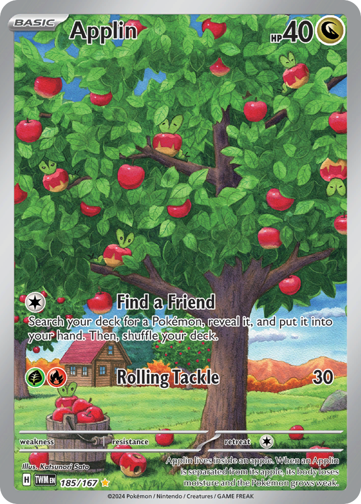 Applin 185/167 Twilight Masquerade Pokémon card | Pokebundles Ireland
